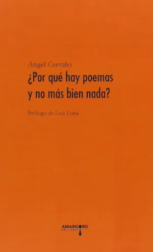 POR QUE HAY POEMAS Y NO MAS BIEN NADA